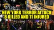 New York terrorist attack :  8 people killed, 11 injured in truck attack | Oneindia News