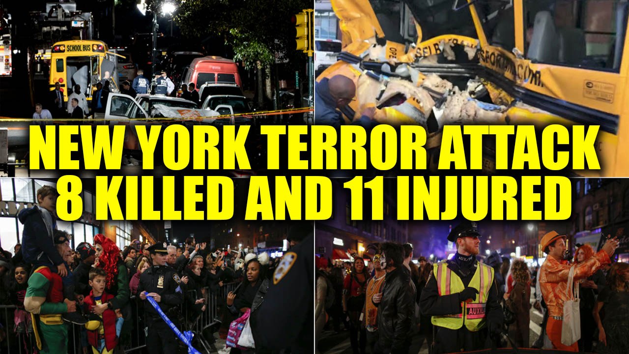 New York terrorist attack :  8 people killed, 11 injured in truck attack | Oneindia News