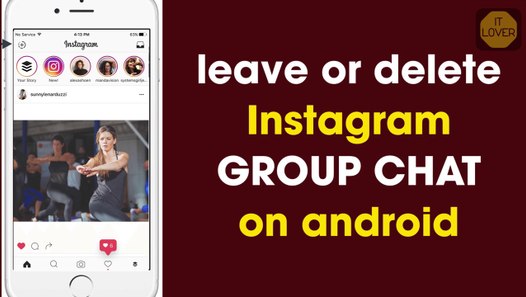 How to delete or leave instagram group chat on instagram