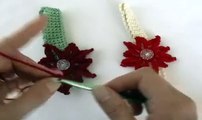 How to crochet a Christmas poinsettia flower