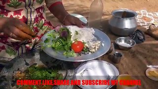TRADITIONAL WAY OF COOKING LAMB CURRY | VILLAGE STYLE MUTTON CURRY | VILLAGE FOOD FACTORY