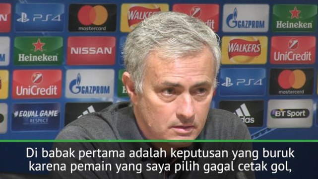 SEPAKBOLA: UEFA Champions League: Lukaku Hormati Keputusan Penalti - Mourinho