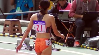 美女対決！市川華菜VS青木沙弥佳　女子400m予選　全日本実業団