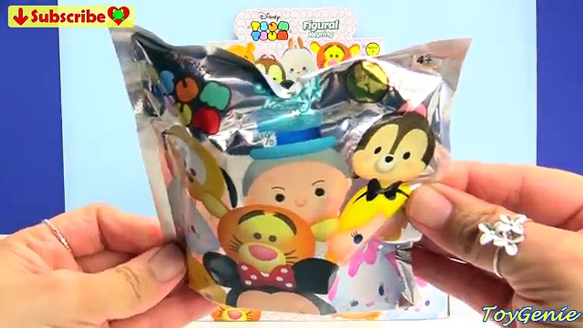 Disney Tsum Tsum Figural Keyrings Full Set Toy Genie video