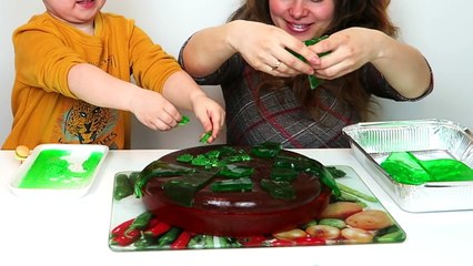 Cheeseburger URIAS din Jeleu!! MEGA Gummy Burger!