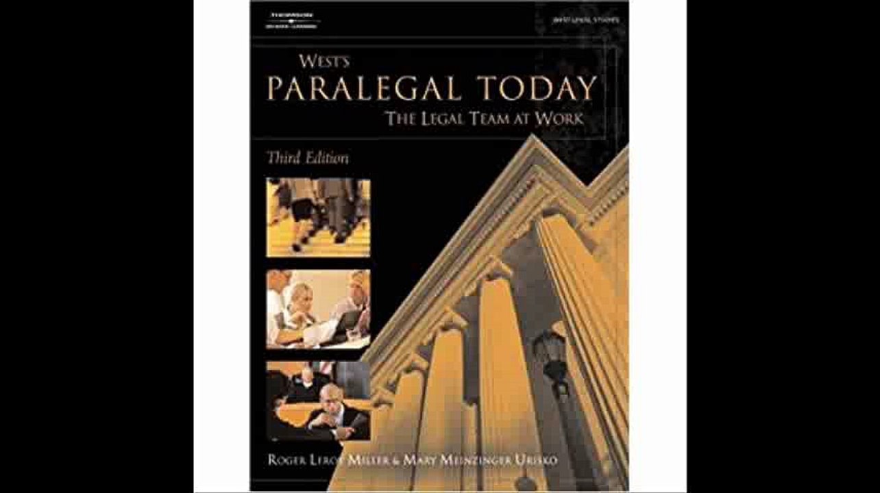 Paralegal Today The Legal Team at Work (West Legal Studies Series)