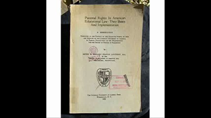 Parental rights in American educational law Their bases and implementation