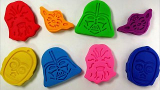 DIY Play Doh Star Wars Learn Colors Modelling Clay Molds Finger Family Nursery Rhymes For Kids