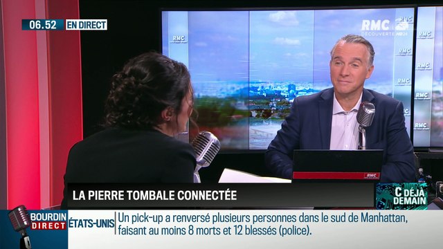 La chronique de Frédéric Simottel : La pierre tombale connectée - 01/11