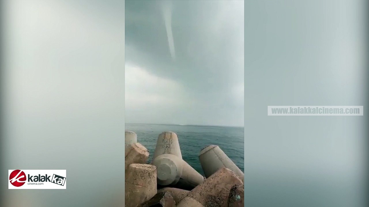 Twister being formed in Kasimedu Beach - Peoples in FEAR MODE