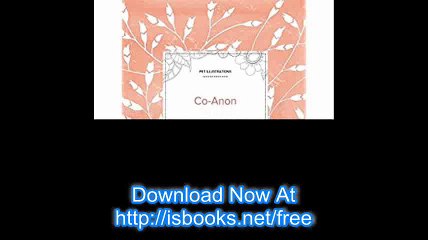 Adult Coloring Journal Co-Anon (Pet Illustrations, Peach Poppies)