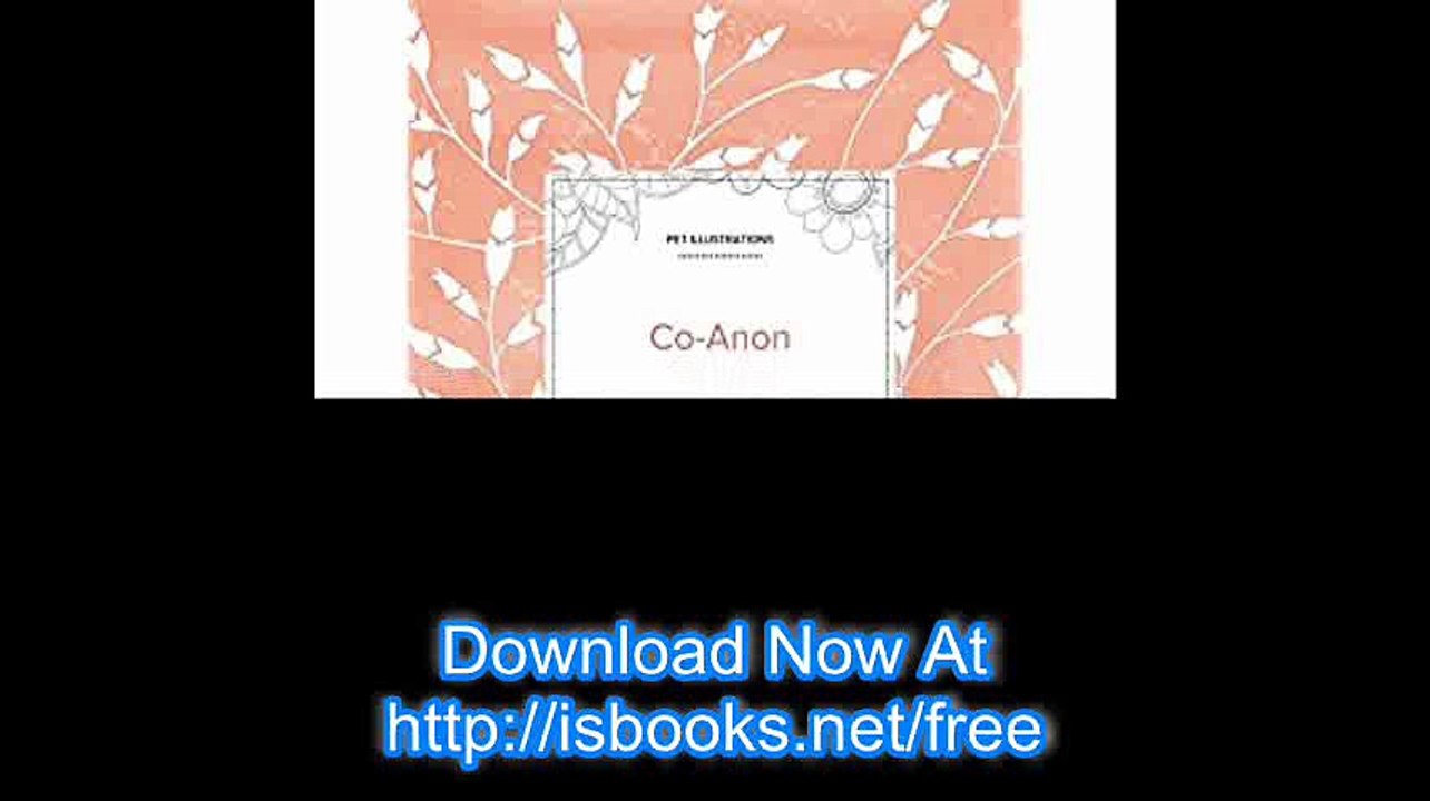 Adult Coloring Journal Co-Anon (Pet Illustrations, Peach Poppies)