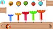 Learn Colors With Pencil Pou Painting Xylophone Hammer Soccer Balls Nursery Rhymes Candy Lollipops f