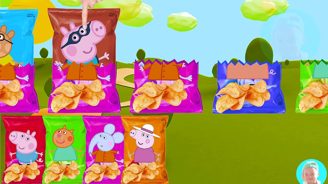 Peppa Pig Baby BOTTLES Wrong Heads, Learn Colors with Peppa Pig