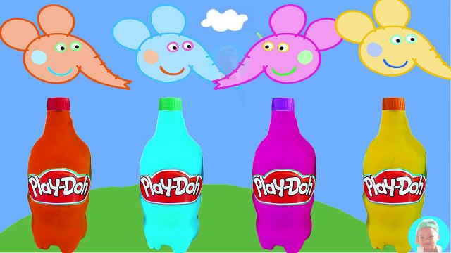 Peppa Mouse Wrong Head Gummy bear Baby Learn Colors for Kids Finger Family Song Learn Colours