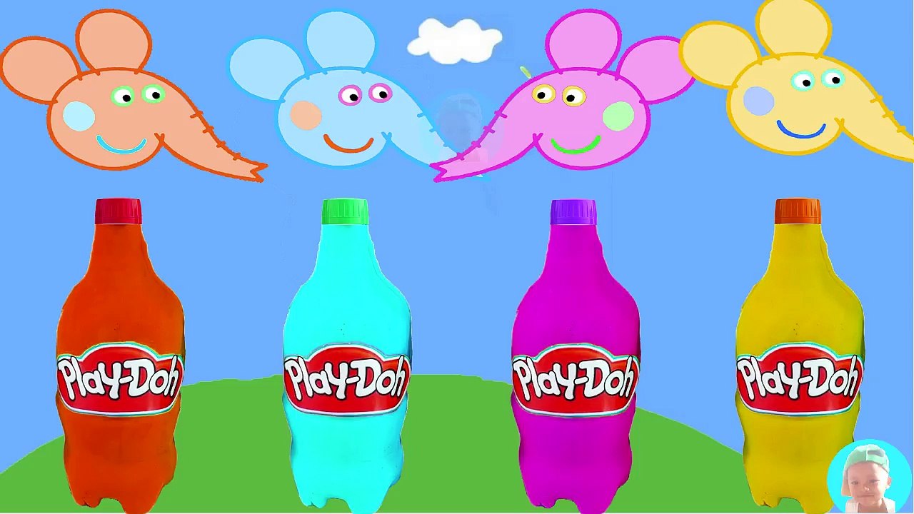 Peppa Mouse Wrong Head Gummy bear Baby Learn Colors for Kids Finger Family Song Learn Colours