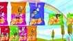Minnie mouse Wrong Heads mickey mouse donald duck daisy duck Learn Colors with Potato Chips