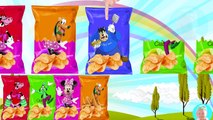 Minnie mouse Wrong Heads mickey mouse donald duck daisy duck Learn Colors with Potato Chips