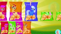 My Little Pony Wrong Heads Sweetie Belle Scootaloo Apple Bloom Learn Colors with Potato Chips