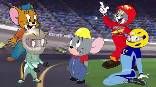 Tom and Jerry into Disney Cars McQueen - Spiderman Costumes Finger Family Nursery Rhymes For Kids