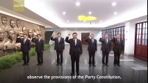 Xi with top leaders vows to strive and die for Communist cause in China