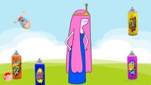 Baby Learn Colors with Wrong Colors Adventure Time - Finn, Jake, Flame Princess, Princess Bubblegum
