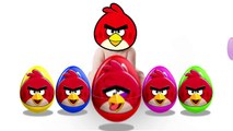 Baby eating an egg with Angry Birds Baby turns into Angry Birds Finger Family Surprise Eggs Learn C