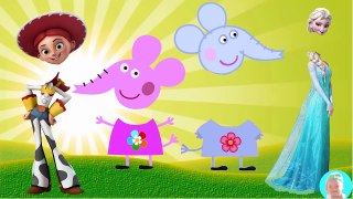 Peppa Mouse Wrong Heads Jessie (Toy Story) Frozen ELSA Gummy bear Baby Finger Family Song