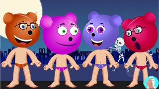 Wrong Dress Mega gummy bear Wrong body Baby mega gummy bear Finger Family Nursery Rhymes Song Colors