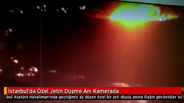 İstanbul'da Özel Jetin Düşme Anı Kamerada
