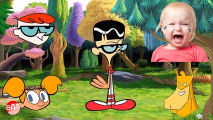 Wrong Heads Dexter's Laboratory - Dexter, Mandark, Dee Dee, Major Glory - Videos for Kids