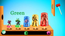 Baby Learn Colors with MARVEL HEROES - Ironman, Wolverine, Hulk, Captain America, Green Goblin