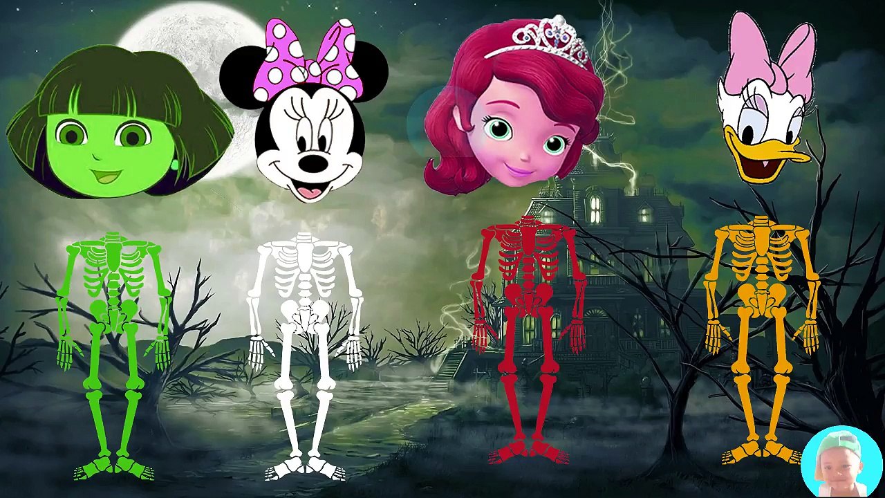 Wrong Heads Minnie Mouse Disney Princess Sofia Daisy Duck Dora Skeleton ...