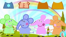 Peppa Mouse Learn Colors with Soccer Balls Balloons Popping Finger Family Song Learn Colours