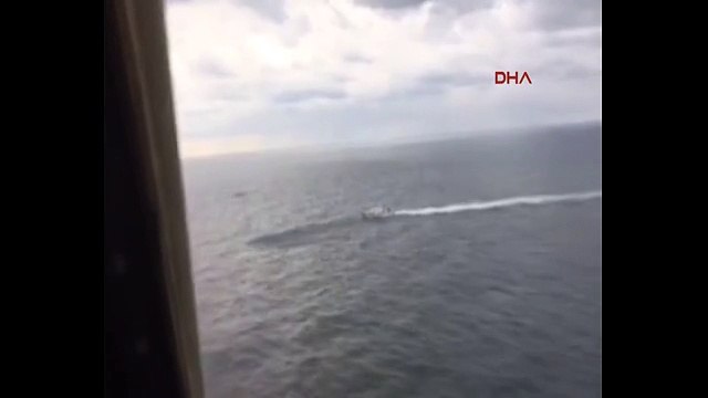 Şile açıklarında kaybolan gemiyi arama çalışmaları kamerada!