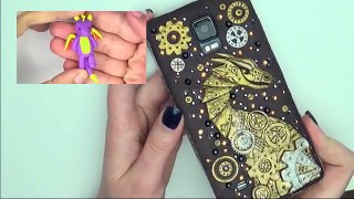 Steampunk Dragon Phone Case - Polymer Clay Tutorial / Collab with NerdECrafter