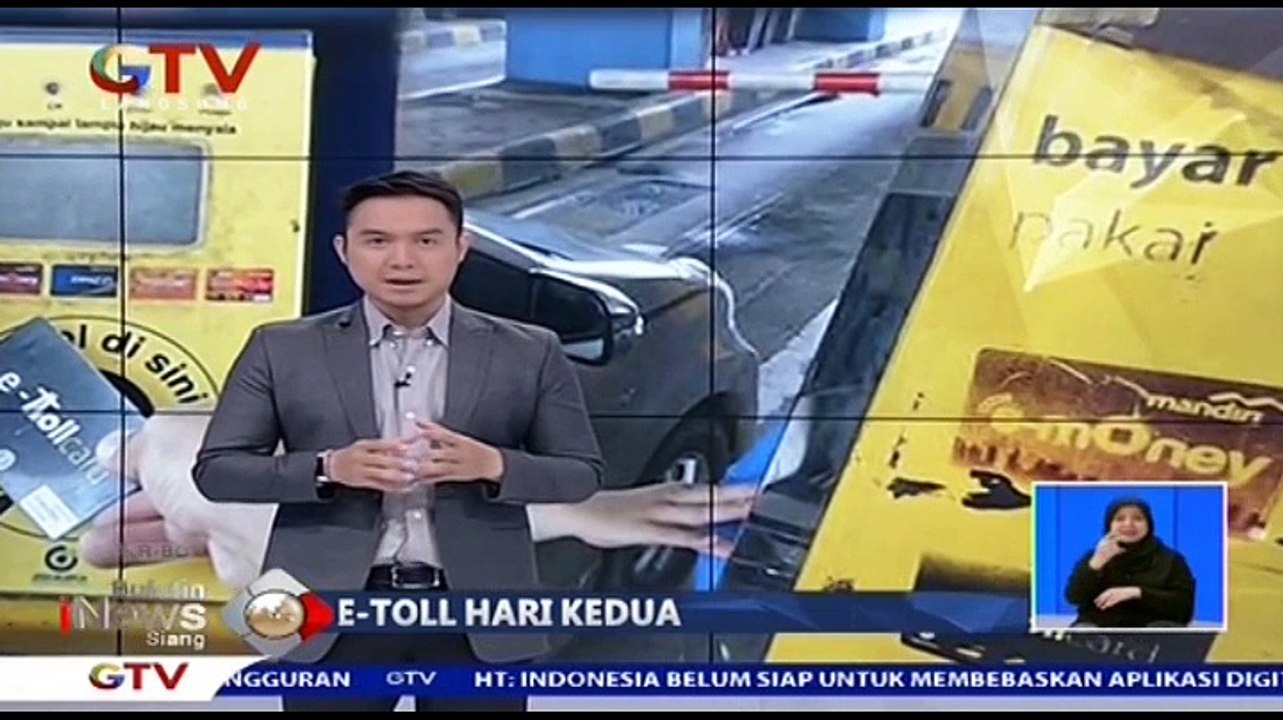 E-Toll Hari Kedua, Penumpukan Masih Terjadi