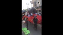 مسيرة زوار اربعينية الامام الحسين في ذي قار سنة 2017