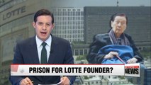 Prosecutors demand 10-year sentence for Lotte founder