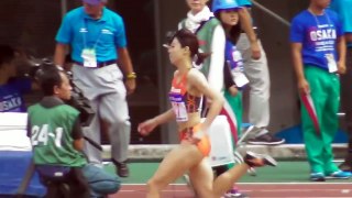 美女対決！市川華菜VS青木沙弥佳　女子400m予選　全日本実業団