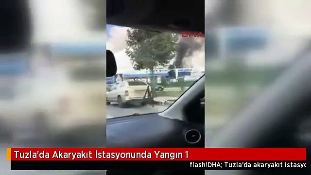 Tuzla'da Akaryakıt İstasyonunda Yangın 1