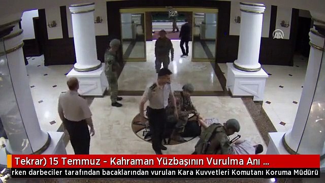 Tekrar) 15 Temmuz - Kahraman Yüzbaşının Vurulma Anı Güvenlik Kamerasında