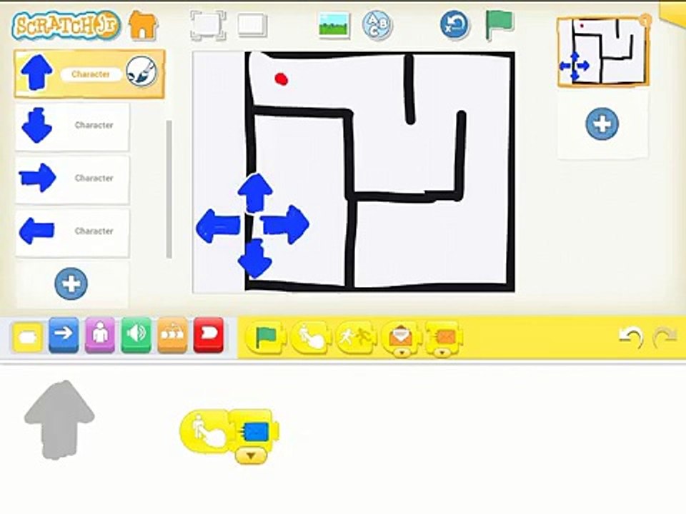 Scratch Jr maze game