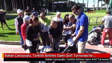Bakan Çavuşoglu, Turkish Airlines Open Golf Turnuvası'na Katıldı