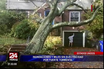 EEUU: tormenta deja inundaciones y a miles de personas sin electricidad