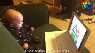 Funny baby watching TV - Cute Babies Videos