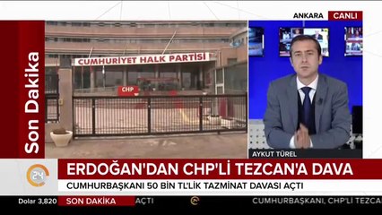 CHP'li Bülent Tezcan'a 50 bin TL'lik tazminat davası