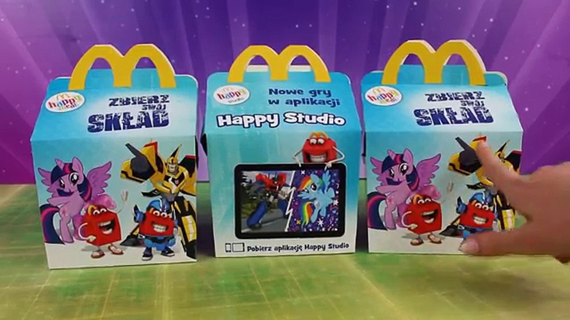 Zabawki Happy Meal - My Little Pony & Transformers - 2017 - McDonalds -  Vidéo Dailymotion