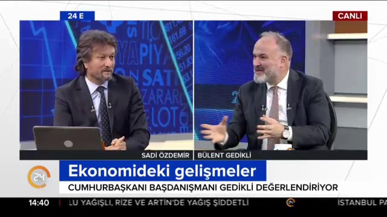Ekonomideki gelişmeler 24 TV'de