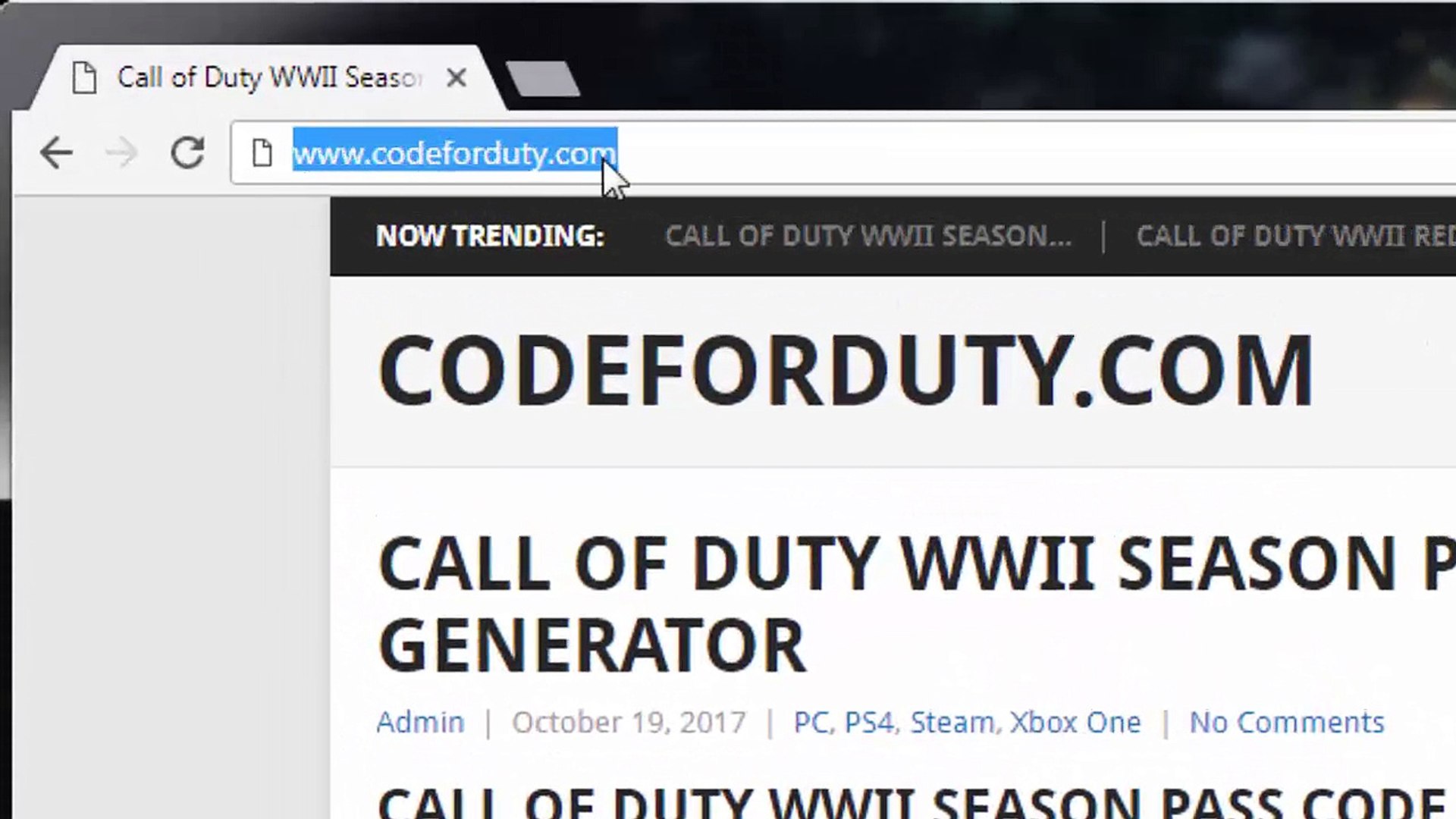 How to Get Call of Duty WWII Season Pass Code Free - Xbox One, PS4 and PC -  video Dailymotion